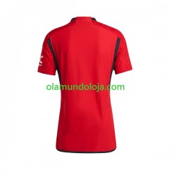 Camisola Manchester United Mulher Equipamento Primeiro 2023-2024 Manga Curta